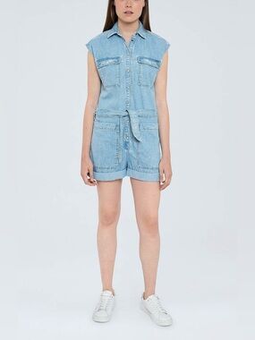 Pepe Jeans Light Blue Denim Romper